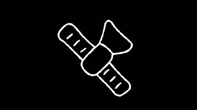 Hand-Drawn Axe on Black: Simple, Bold, and Symbolic