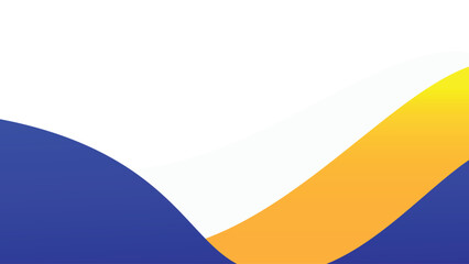 A vibrant and dynamic abstract design features flowing waves of blue and yellow, creating a visually engaging and modern composition vector background