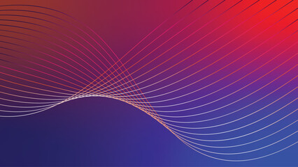 A captivating digital abstract of lines dance across a vibrant background of rich gradient hues, inviting a feeling of movement and sophistication vector background 