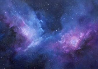 Deep space nebulae, vibrant cosmic clouds