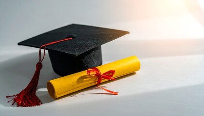 Graduation cap and diploma (2)
