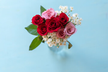 美しい薔薇の花束