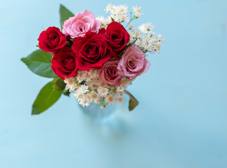 美しい薔薇の花束