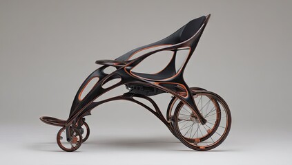 Futuristic, sleek wheelchair