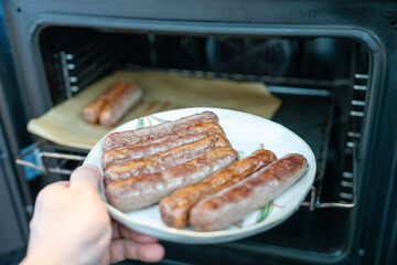 Cooking Juicy Sausages in Oven for Delicious Meal