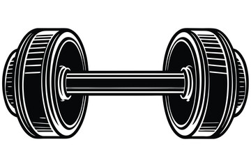 dumbbell vector icon