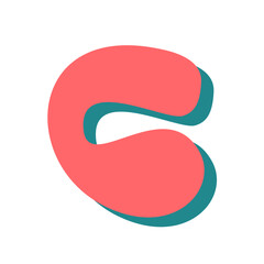 Graphic of the Letter number with Shadow Effect