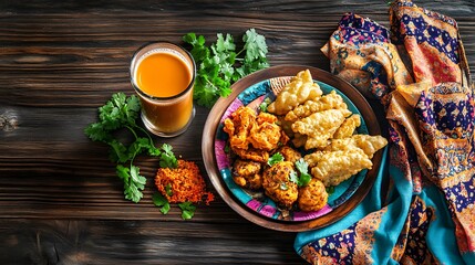 A gourmet still life featuring fresh bread, fruit, and cheese served on a white plate as a healthy breakfast or snack