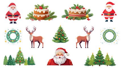 クリスマスのイラストセット