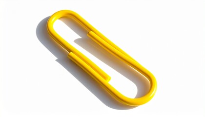 Obraz premium yellow paper clip