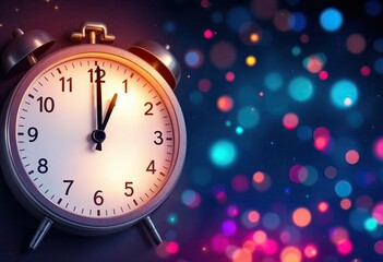 singles day banner with clock