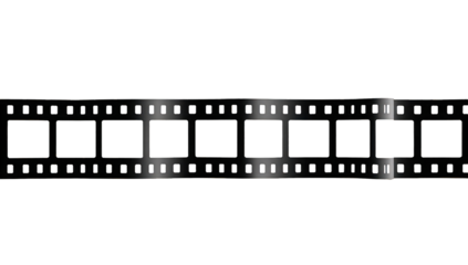 Film Reel on Transparent Background