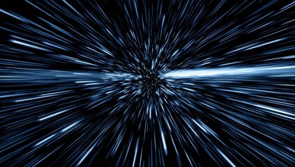 Obraz premium Abstract image of streaks radiating outward, suggesting speed or a wormhole