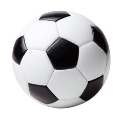 Classic Black And White Soccer Ball On Transparent Background