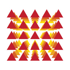 Fototapeta premium pattern triangle blend back perspective. color gradient. 3d perspective triangle Pattern. Abstract pattern from the triangle, curve, seamless vector&nbsp;background.