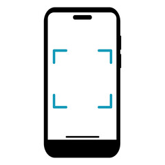 QR Code Scan On Smartphone Icon