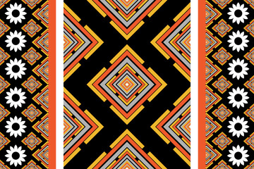 Geometric patterns with simple shapes. Tribal and ethnic fabrics. African, American, Mexican, Indian styles. Simple geometric pattern elements are best used in web design, business textile printing.