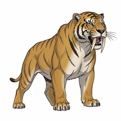 Obraz premium Saber-Toothed Tiger