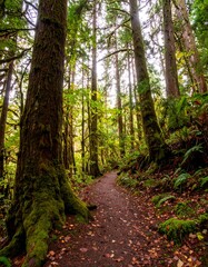 Fototapeta premium Lush forest trail
