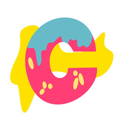 Letter number Candy Font Illustration