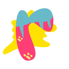 Letter number Candy Font Illustration