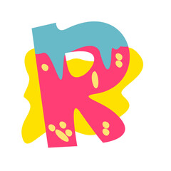 Letter number Candy Font Illustration