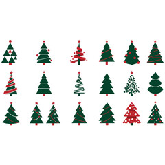 christmas tree vector illustration