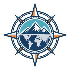 illustration of a compass