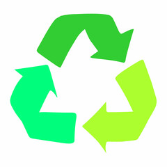 Obraz premium Modern Gradients Recycle Symbol Design Shape Concept Sign Graphic Element