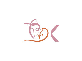 Obraz premium ector logo design for veterinary care and pet shop featuring a stylized cat and dog with a medical heartbeat line. Symbol of animal health, veterinary clinic, pet hospital, and pet care services. k