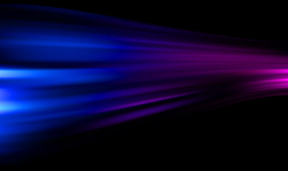 Abstract Blue and Purple Light Streaks, Dynamic Background
