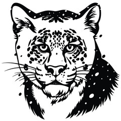 Adobe IllPhotorealistic close-up of a snow leopard stalking across icy boulders, golden morning rays catching its eyes, mist rising. ustrator Artwork