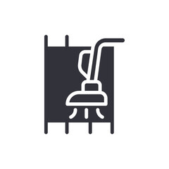 Stylized Cleaning Equipment Symbol For Professional Home Maintenance Or Sanitation Services