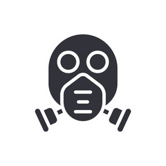 Stylized Depiction Of A Gas Mask Emphasizing Protection And Safety Protocol Gear Hazard Prevention