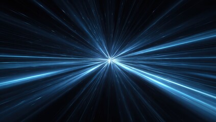 Abstract digital art,  a burst of  light radiating outward