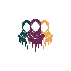 Elegant Hijab Fashion Logo Design