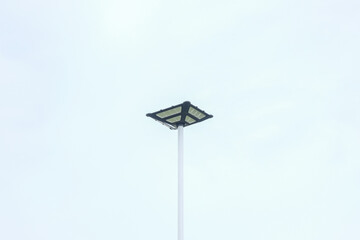 street lamp on blue sky background with copy space for text or image