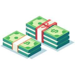 stack of colorful folders isolated