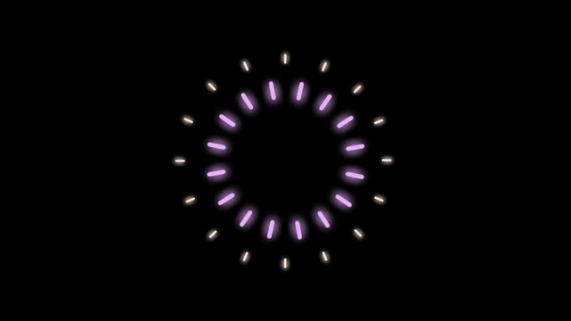 Fireworks cartoon animation transparent background and alpha channel. Pink, red, cream color