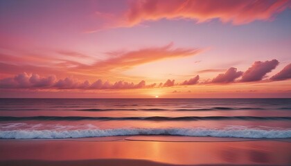 Obraz premium Sunset over the ocean