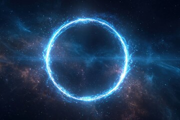 Cosmic ring of light in a nebula (1)