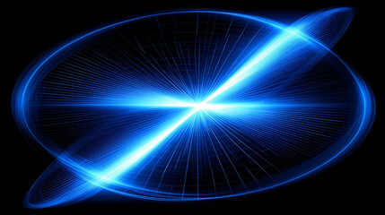 Quantum sperm cells navigating warped spacetime, their trails defying gravitational laws.