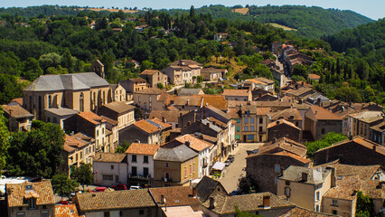 Obraz premium Village de Laguépie, dans le Tarn-et-Garonne