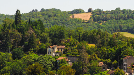 Obraz premium Village de Laguépie, dans le Tarn-et-Garonne