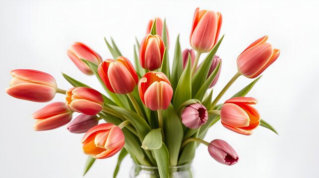 tulips in a vase