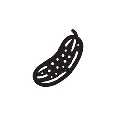 2d cucumber logo with white background