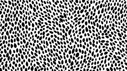 Different sizes of black elliptical shapes are scattered across a white background, forming an intriguing and modern pattern that can enhance various design projects.