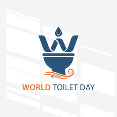 The flat design concept for World Music Day focuses on simplicity, elegance, and ease of recognition. A toilet is the main focus of the image.