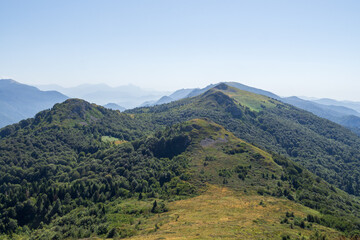 Seven-headed mountain range, Tuapse region, Russia.

