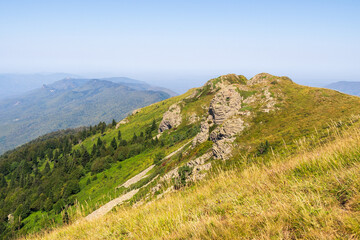 Seven-headed mountain range, Tuapse region, Russia.

